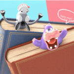 3D Animal Style Stereo Cartoon Bookmarks Ocean Series Seal Octopus Creative Cute Stationery Student Personalized Markers