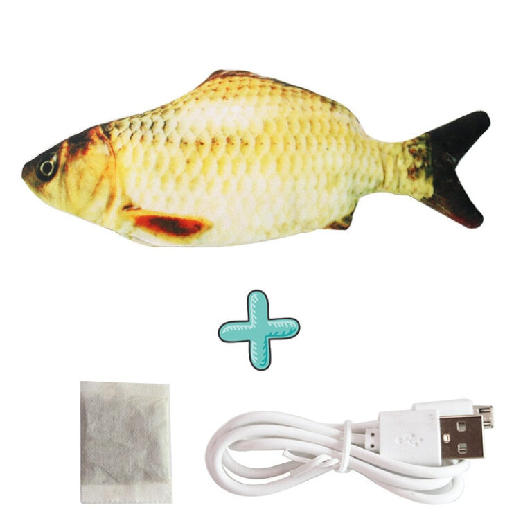 Electronic Pet Cat Toy Electric USB Charging Simulation Fish Toys for Dog Cat Chewing Playing Biting Supplies Dropshiping